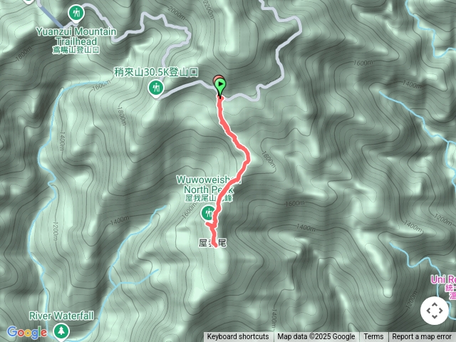 台中 大雪山31.3k 北登山口下 屋我尾山
