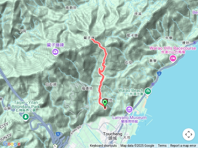 頭圍山礁水坑山鶯子嶺