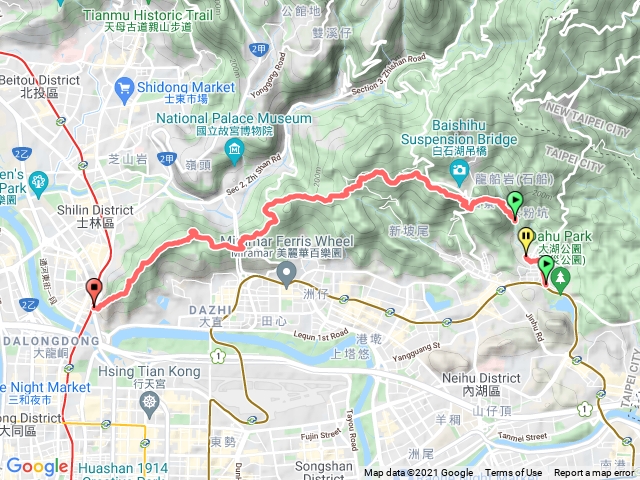 大湖公園-劍潭捷運站