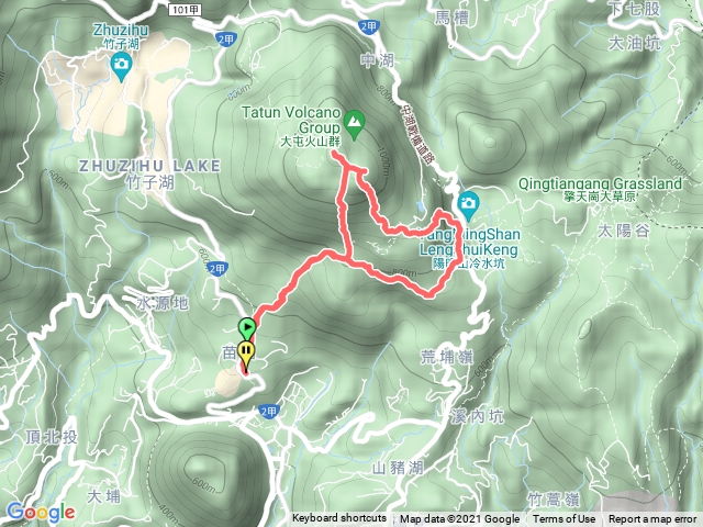 七星山主峰，東峰，冷苗步道健走