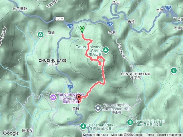 小油坑-望七星池-凱達格蘭山環繞-七星山主峰預覽圖