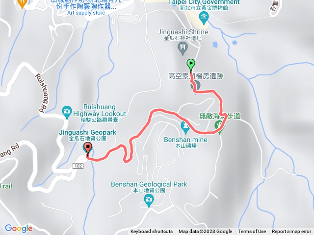 金瓜石地質公園+無敵海景步道+神社遺址