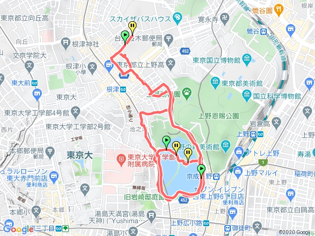 上野恩賜公園旅跑