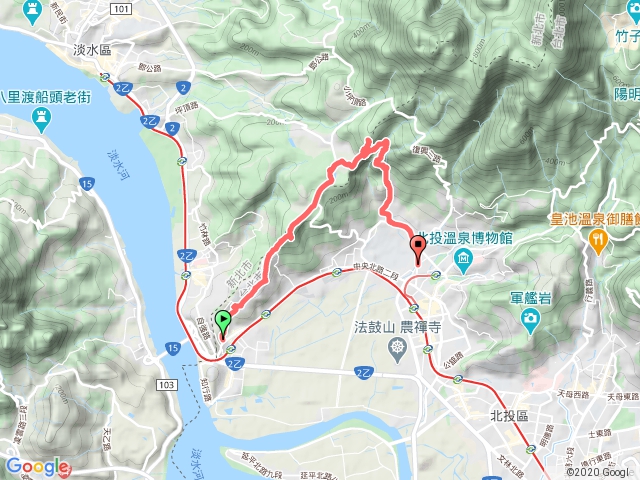 經典郊山步道縱走，關渡縱走新北投