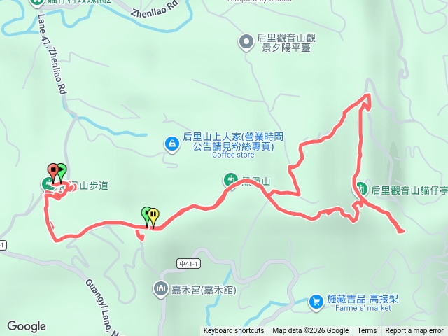 台中鳳凰山觀音山步道預覽圖