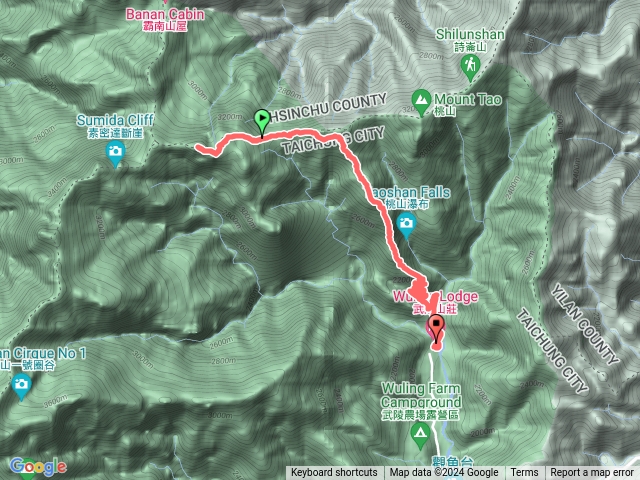 20240815 武陵四秀D3 新達山屋 品田前峰 品田山 三叉營地 池有山登山口 武陵農莊