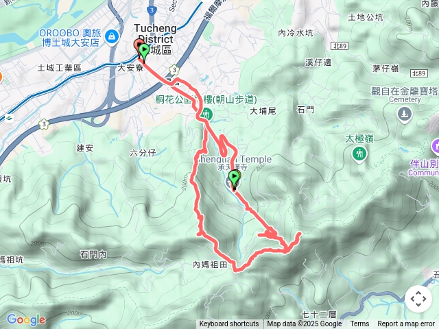火焰山-天上山賞桐小O路線