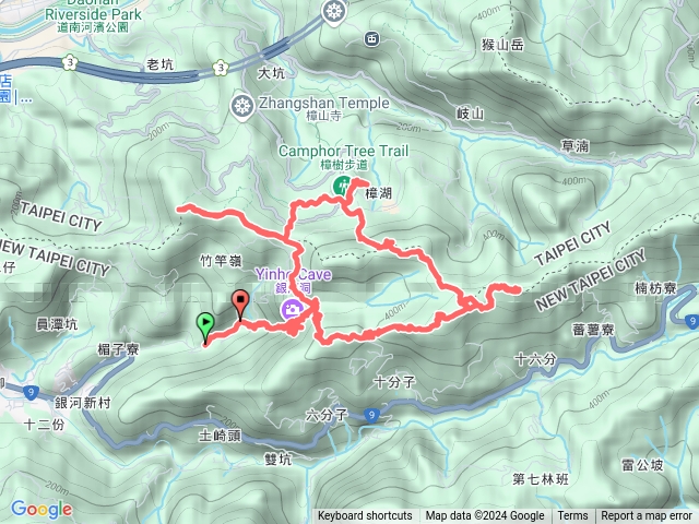 銀河洞進至貓空需山六分山出預覽圖