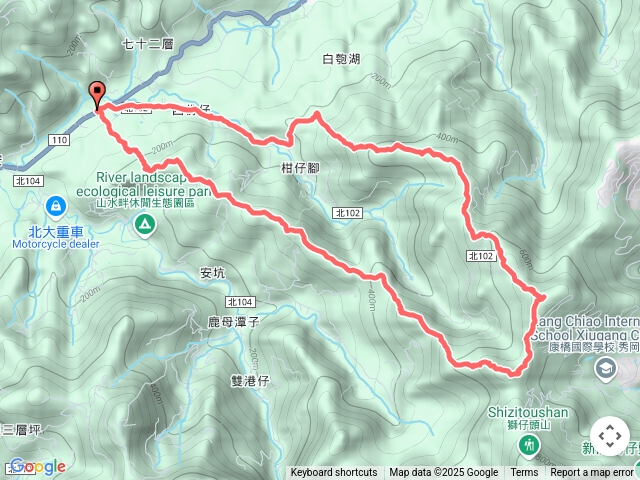 安新山-安坑山-粽串尖-大丘田山-十七寮山