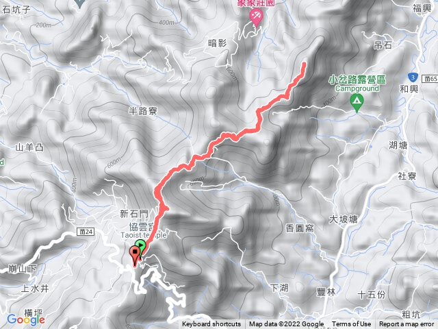 苗栗獅潭_樟之細路(RSA-45)，新石門山、新田山、和興山_協雲宮來回路線