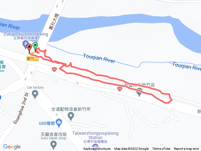 頭前溪左岸（竹北方向）