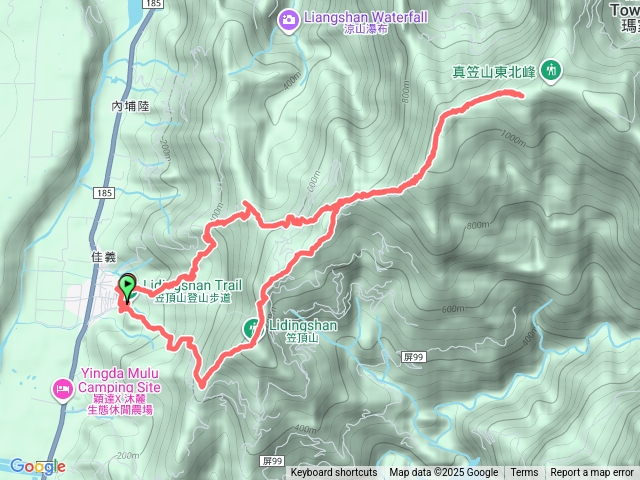 笠頂山-真笠山（往返）