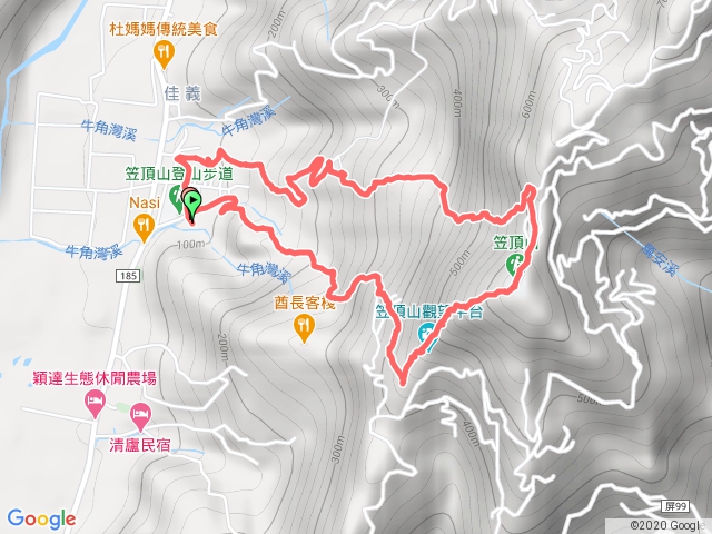 笠頂山O型走