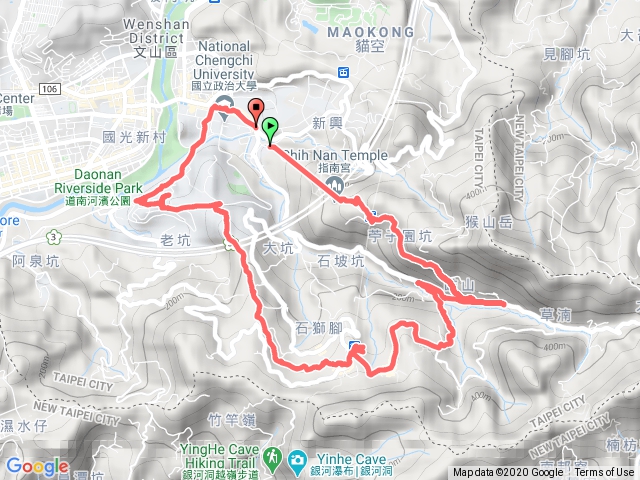 台北大縱走政大指南宮O型