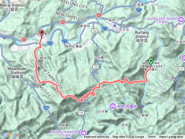 猴硐車站-瑞三本鑛文史館-柴寮古道-周家古厝-山麓門-五分山-五分山西峰-龍門山-碇內尖山-四腳亭車站(ft.青山綠水))