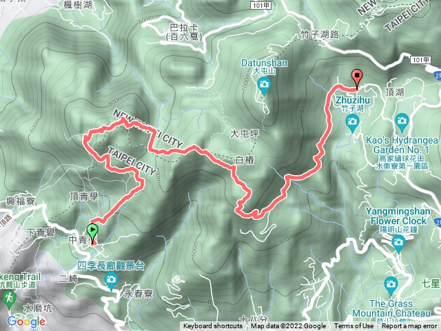 台北陽明山公園#向天山面天山#大屯西峰