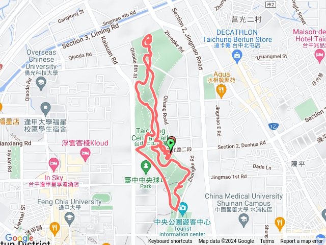 台中市中央公園散步預覽圖