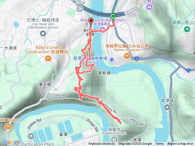 2025121(二)新店區和美山灣潭山來回