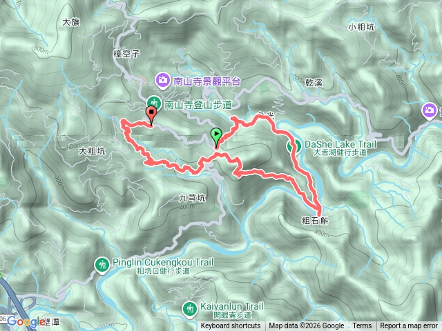 漁光國小上學路-漁光派出所-大舌湖-粗石斛吊橋-大舌湖山-九芎坑圳沽保甲路預覽圖
