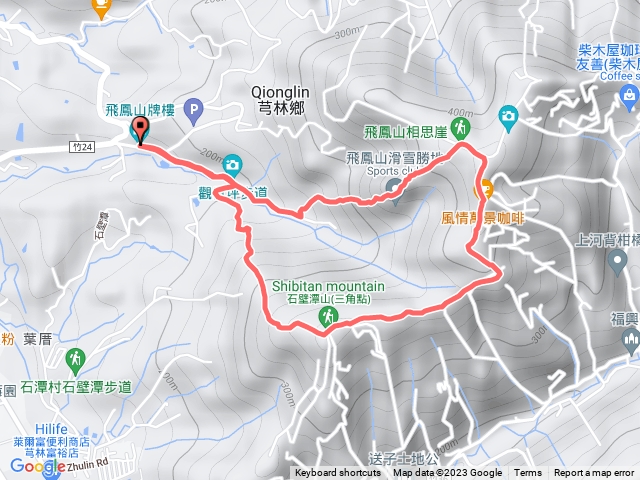 飛鳳山中上落日崖右下2800