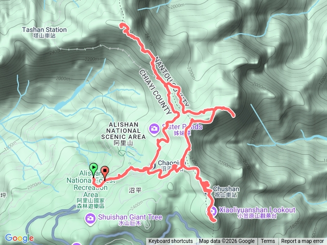 阿里山四連峰縱走預覽圖