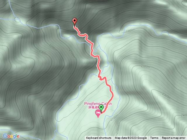 BMI30松針下屏風山登山口