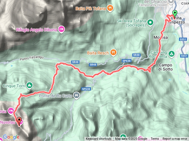 AVU11 Cortina to Rifugio Nuvolau