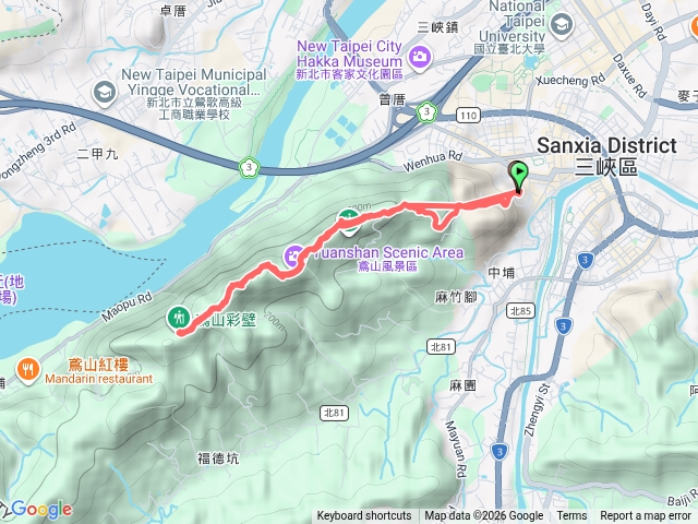 鳶山彩壁路線預覽圖