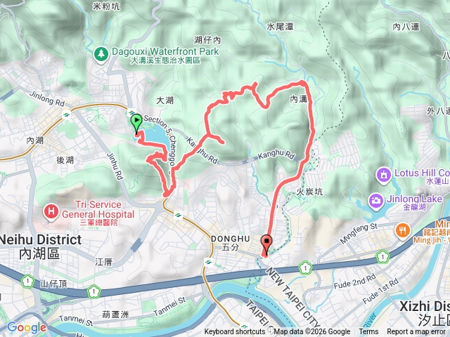 內湖三山（白鷺鷥山-康樂山-明舉山）縱走預覽圖