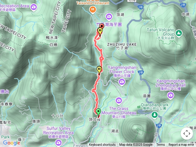 20250419   鼎筆橋、拐圳步道  十八挖圳邊路 草山觀瀑吊橋  猴崁(水圳)古道 滾水頭 竹子湖