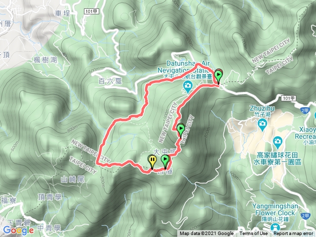 二子坪十大屯山連峰