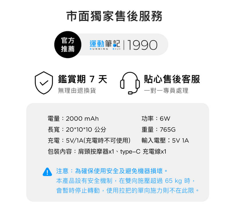 森層按肩頸按摩器商品規格1